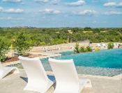 top swimming pool with long range Hill Country views