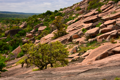 natural scenery at Enchanted Rock State Park in Texas