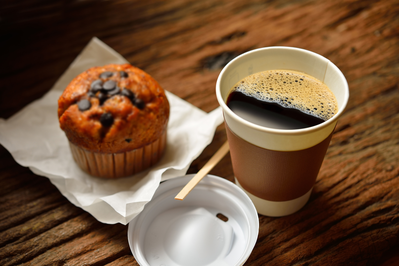 muffin and coffee